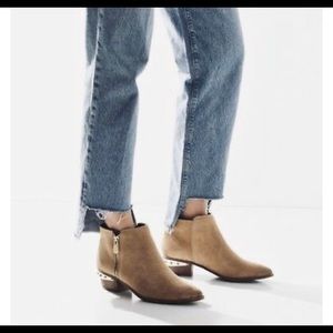 Sam Edelman Circus Tan Ankle Booties with Spikes